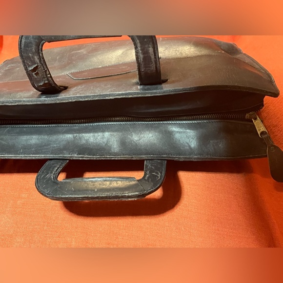 Union Pacific RailRoad Black Leather Satchel/Brief case Vintage - Picture 4 of 13